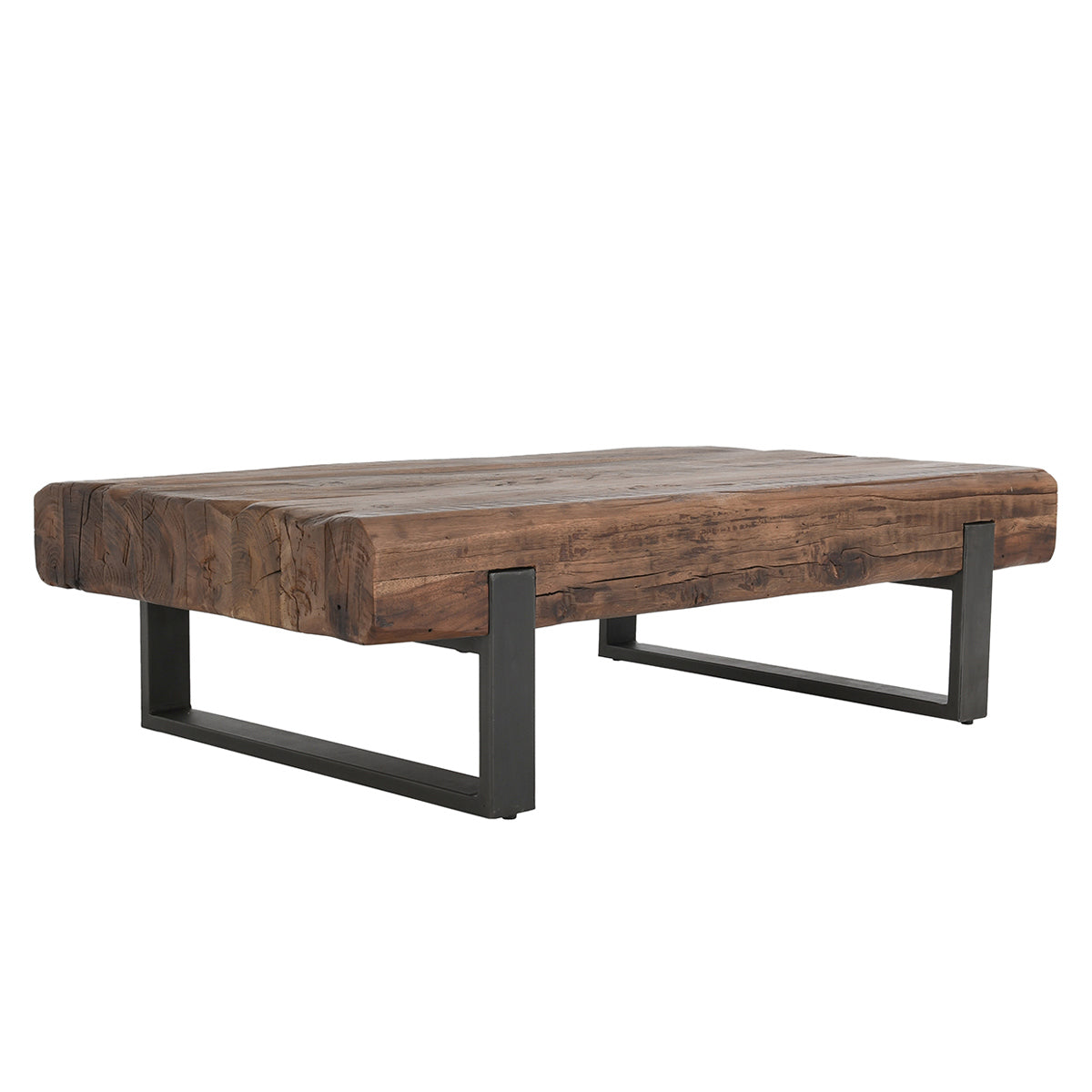 Rustic Brown Reclaimed Wood Coffee Table Duarte Coffee Table Collection