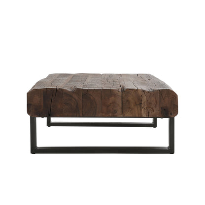 Rustic Brown Reclaimed Wood Coffee Table Duarte Coffee Table Collection