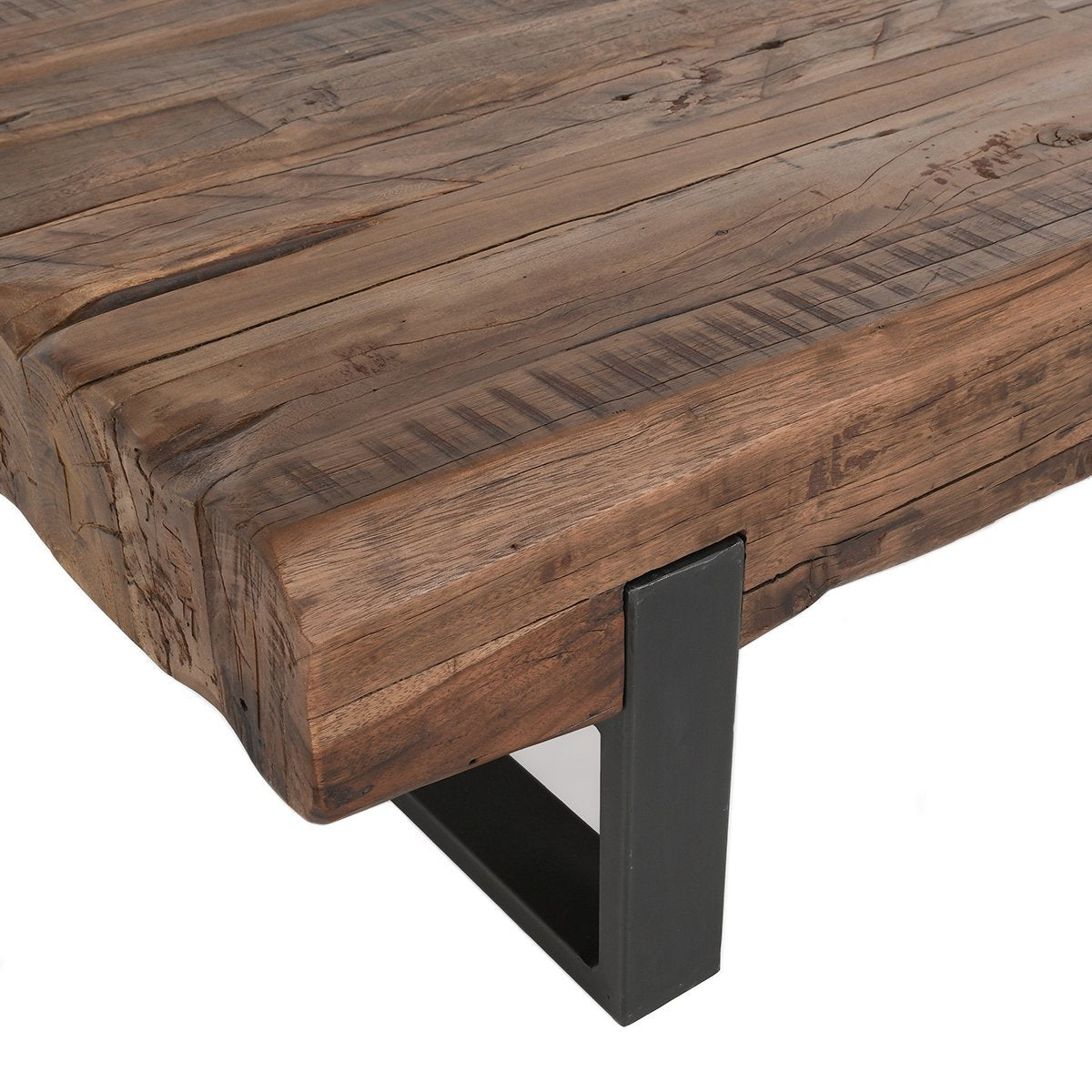 Rustic Brown Reclaimed Wood Coffee Table Duarte Coffee Table Collection