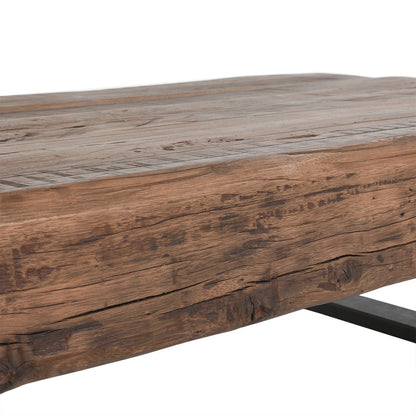 Rustic Brown Reclaimed Wood Coffee Table Duarte Coffee Table Collection