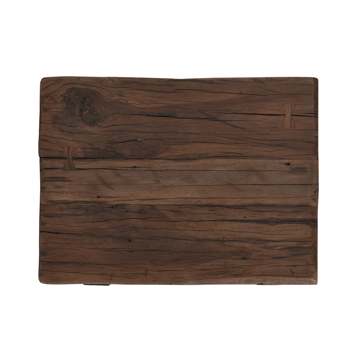 Rustic Brown Reclaimed Wood Accent & End Table Duarte End Table Collection