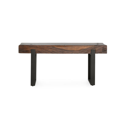 Rustic Brown Reclaimed Wood Console Table Duarte Console Table Collection