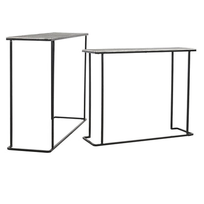Brass Antique Aluminium Console Table Jonah Console Table Set of 2 Collection