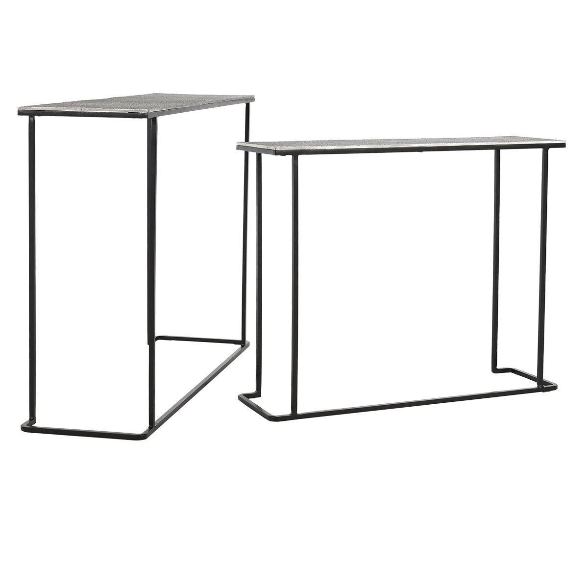 Brass Antique Aluminium Console Table Jonah Console Table Set of 2 Collection