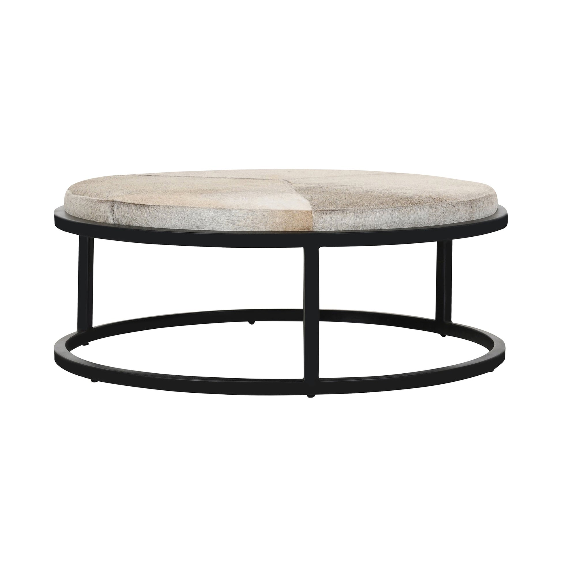 Sparrow Gray Hair on Hide Coffee Table Hayword Coffee Table Set of 2 Collection
