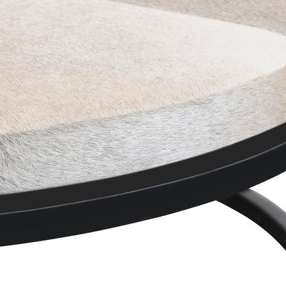 Sparrow Gray Hair on Hide Coffee Table Hayword Coffee Table Set of 2 Collection