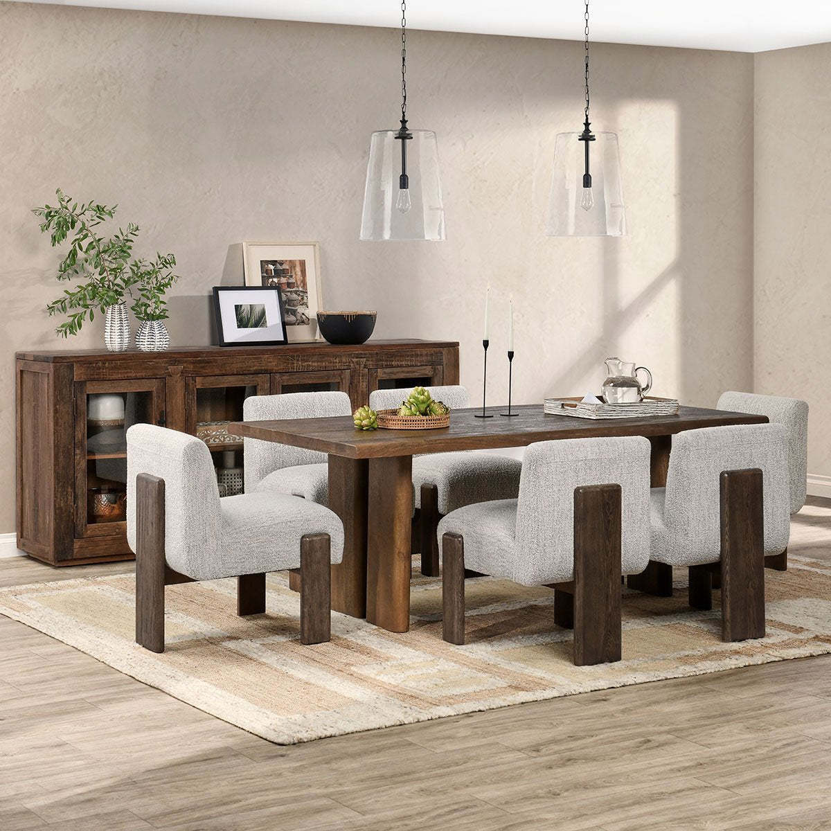 Artisan Brown Mango Wood Dining Table Holmes Dining Table Collection