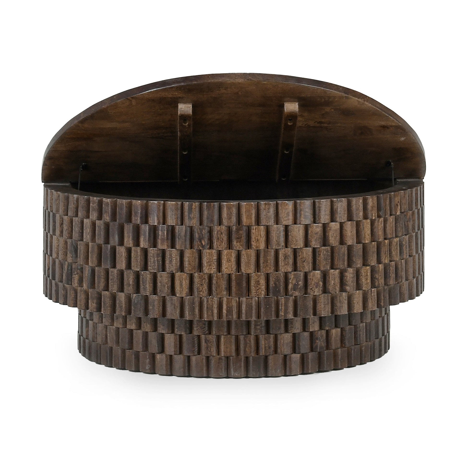 Bark Brown Mango Wood Coffee Table Norwood Coffee Table with Casters Collection
