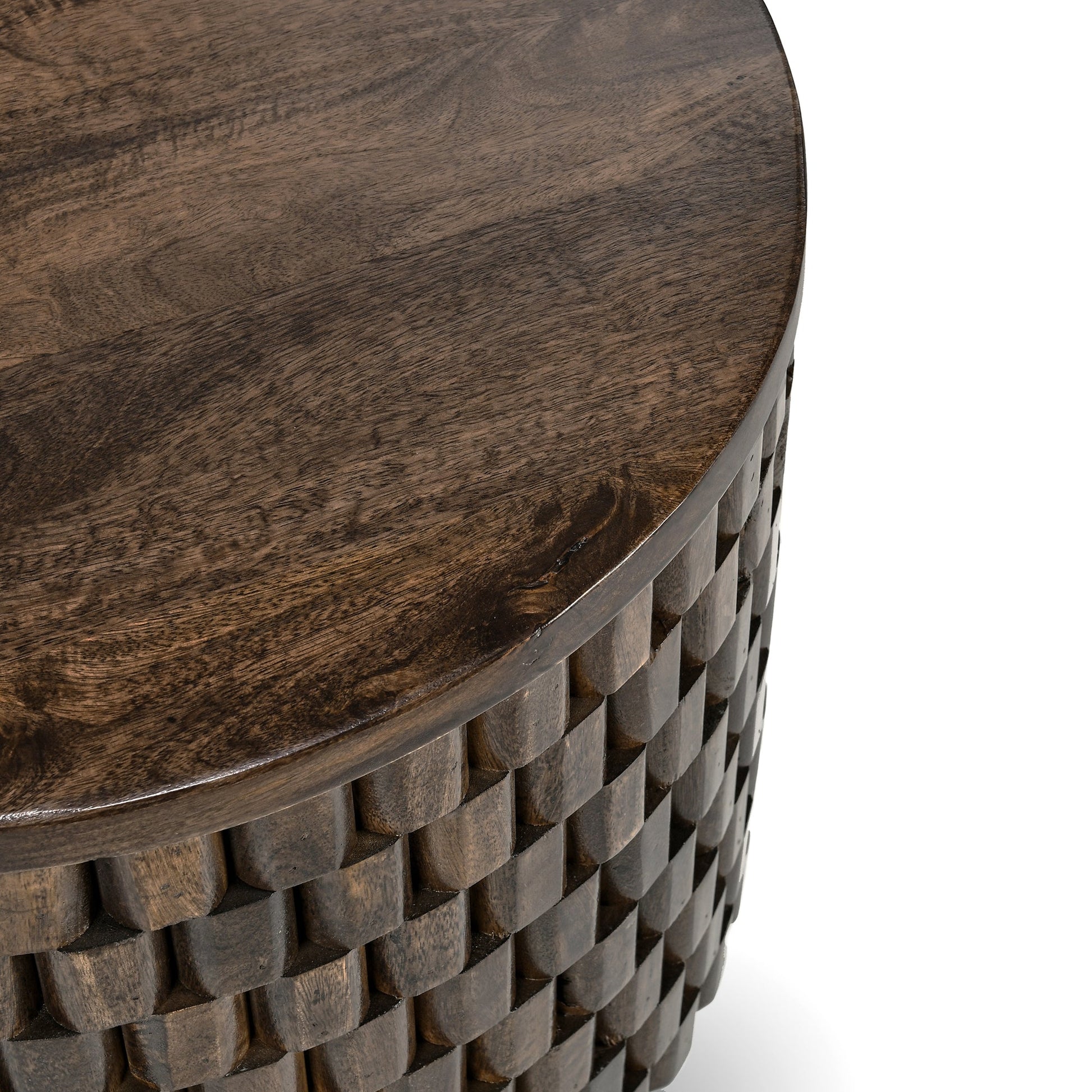 Bark Brown Mango Wood Accent & End Table Norwood End Table Collection