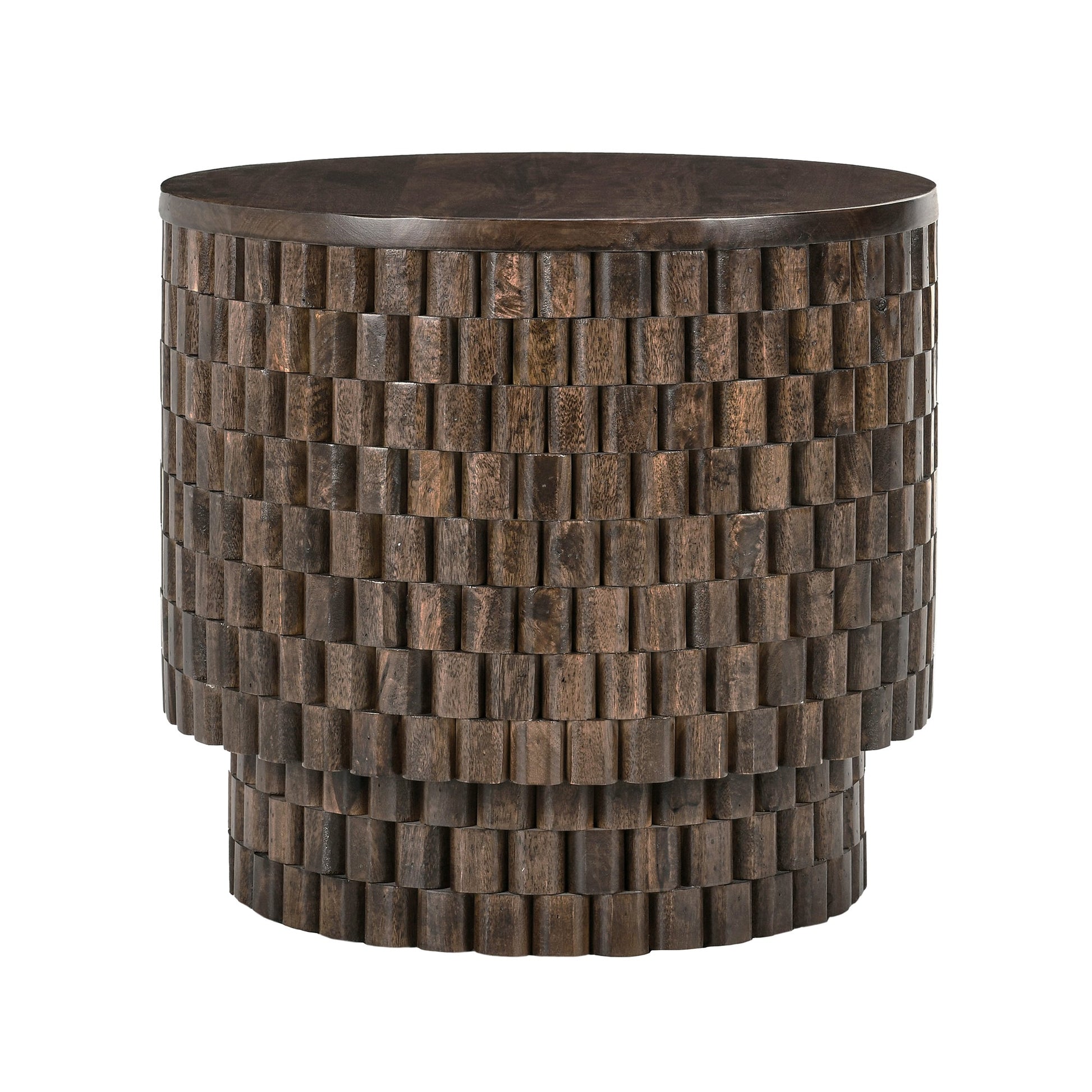 Bark Brown Mango Wood Accent & End Table Norwood End Table Collection