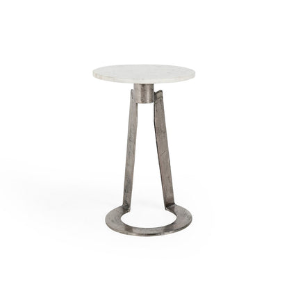 White Marble Accent & End Table Leyton Accent Table Collection