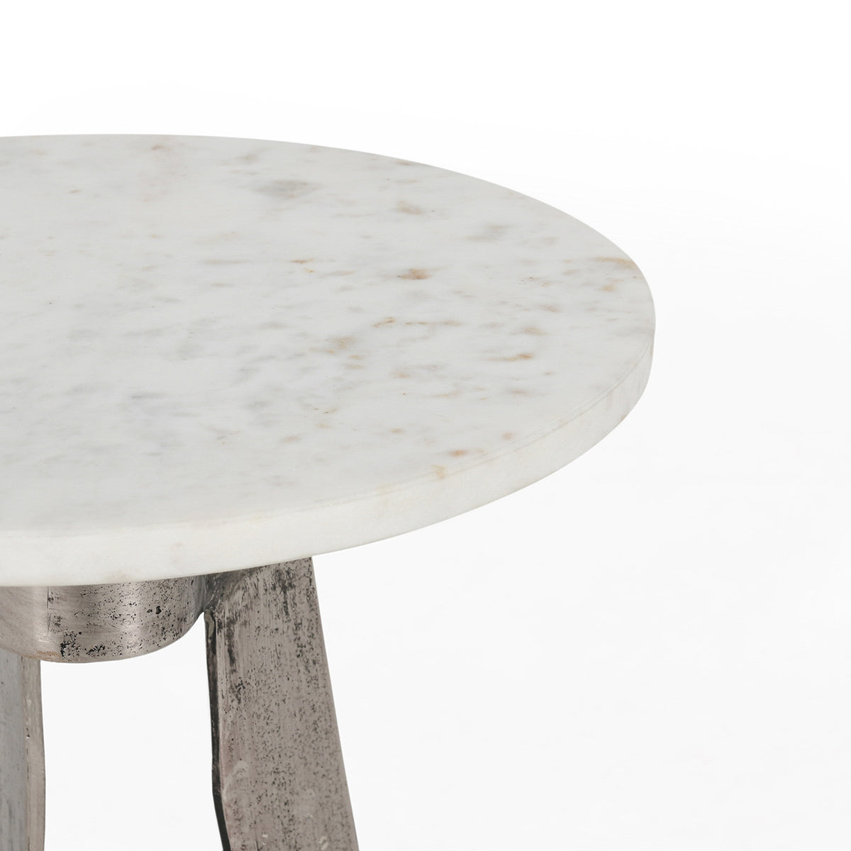 White Marble Accent & End Table Leyton Accent Table Collection