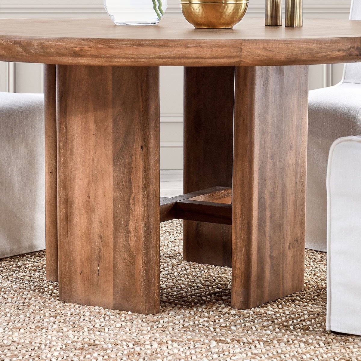 Hickory Brown Mango Wood Dining Table Selena Dining Table Collection