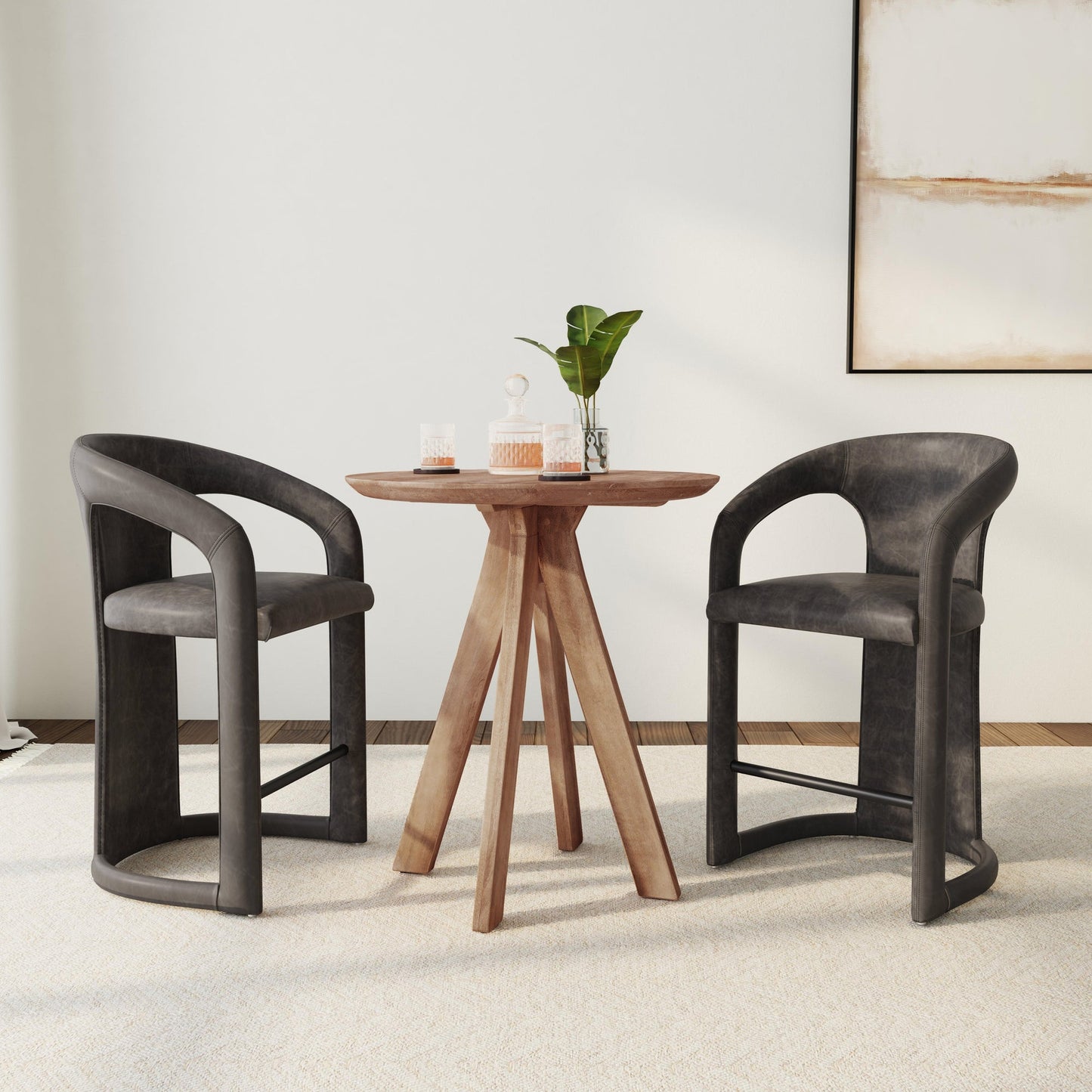 Hickory Brown Mango Wood Bar & Counter Table Rodrigo Bar Table Collection