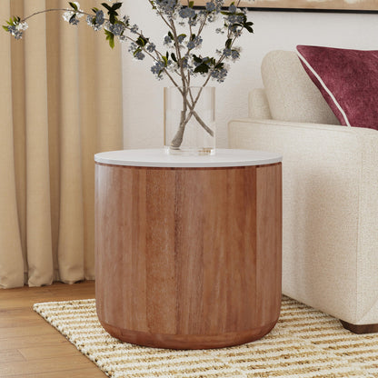 Hickory Brown Mango Wood Accent & End Table Josie End Table Collection