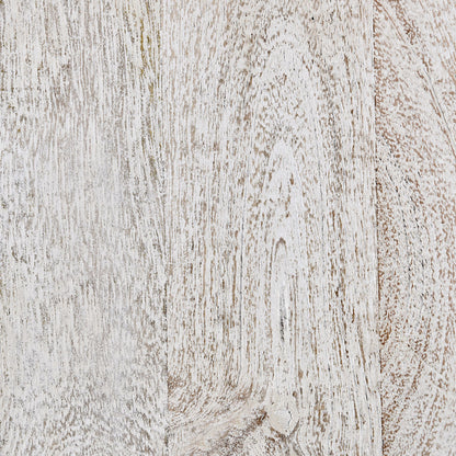Coastal White Mango Wood Accent & End Table Norwood End Table Collection