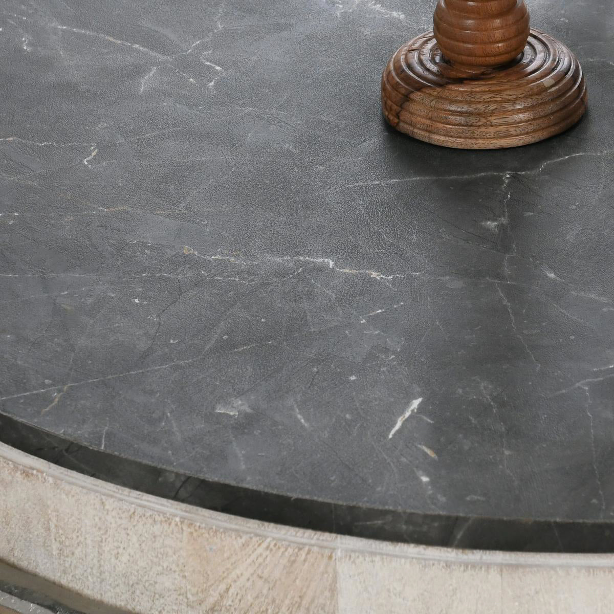White Wash/Gray Stone Concrete Laminate Coffee Table Honor Coffee Table White Collection
