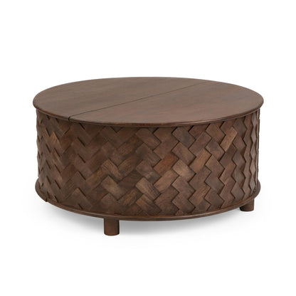 Kona Brown Mango Wood Coffee Table Shira Storage Coffee Table Collection