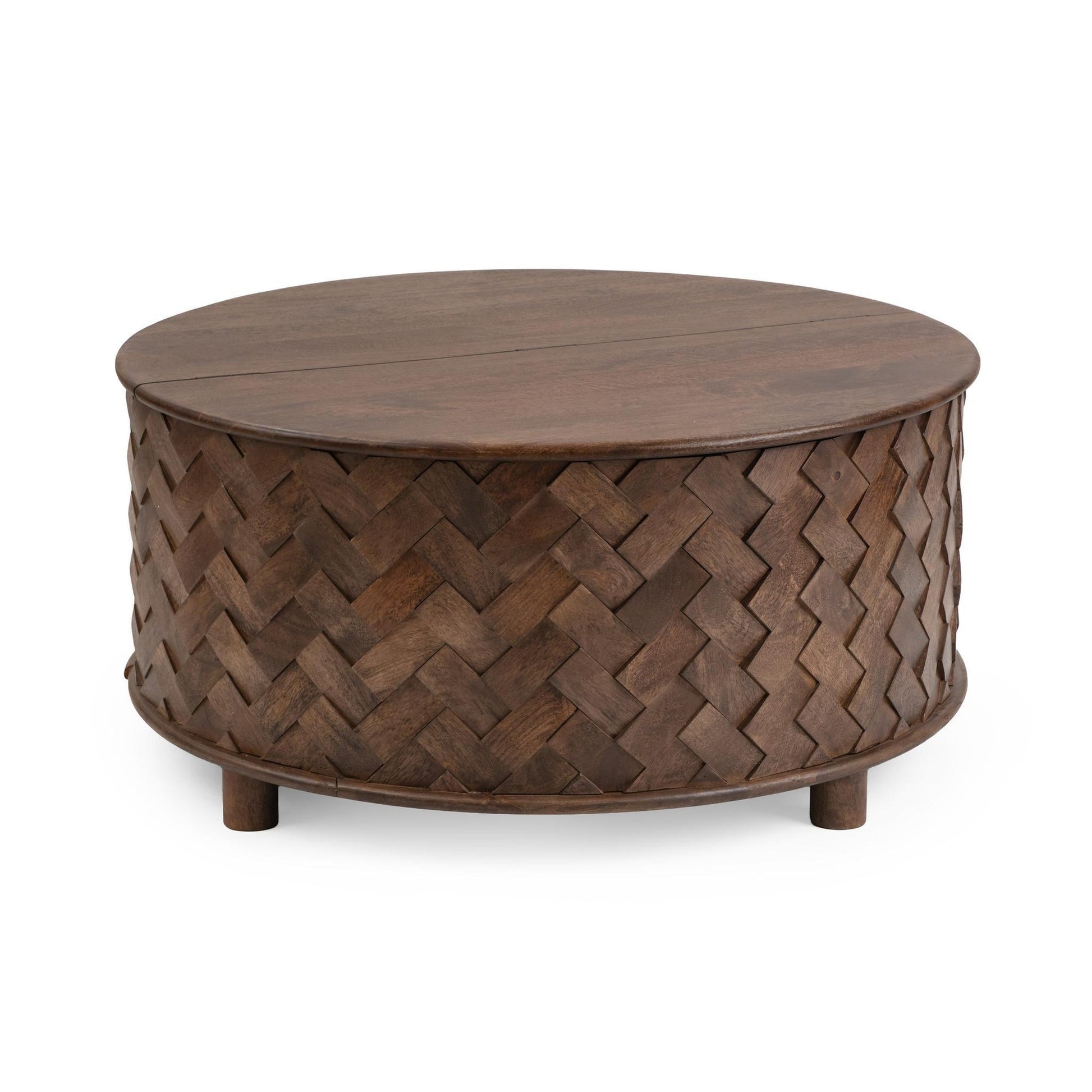 Kona Brown Mango Wood Coffee Table Shira Storage Coffee Table Collection