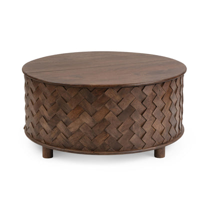 Kona Brown Mango Wood Coffee Table Shira Storage Coffee Table Collection