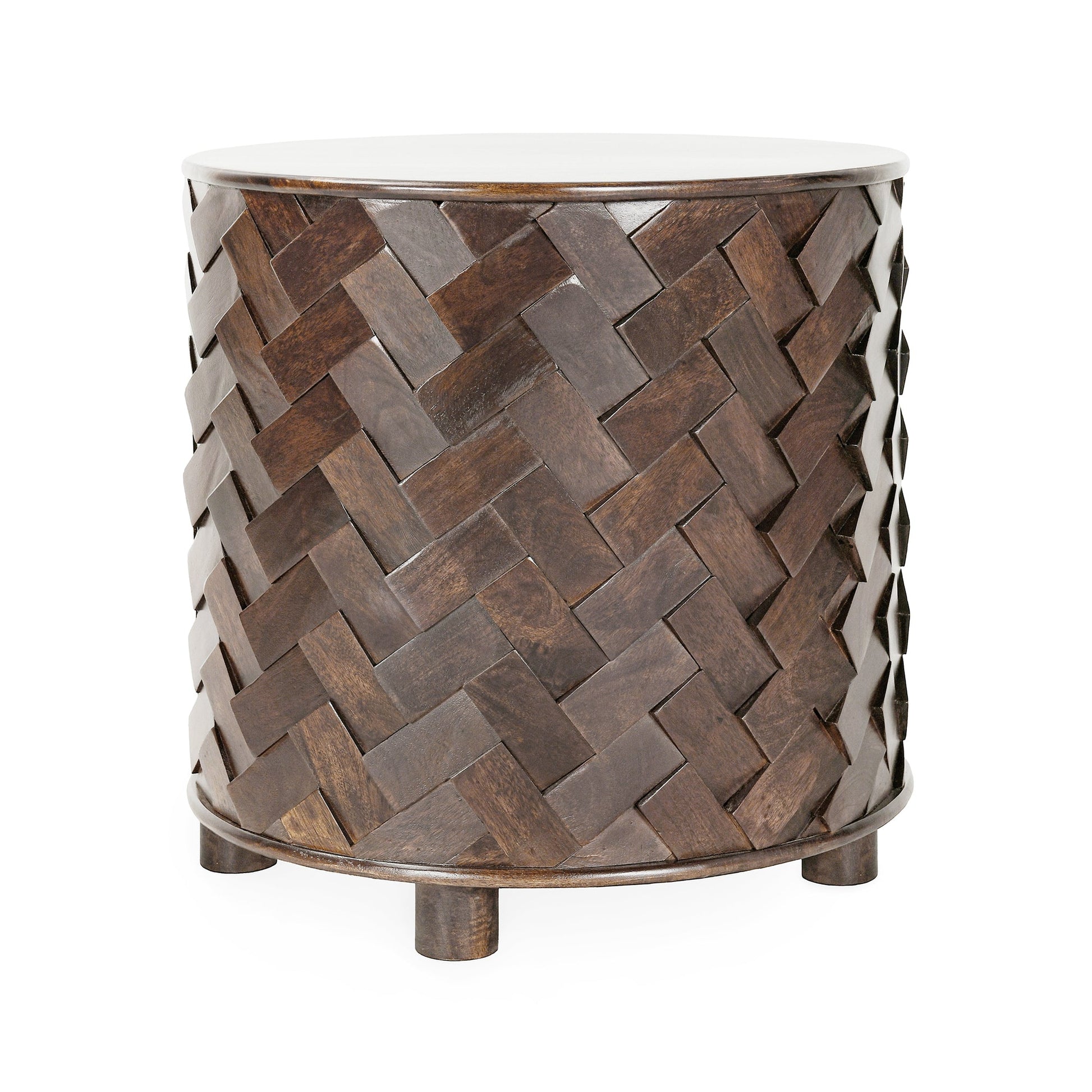 Kona Brown Mango Wood Accent & End Table Shira End Table Collection