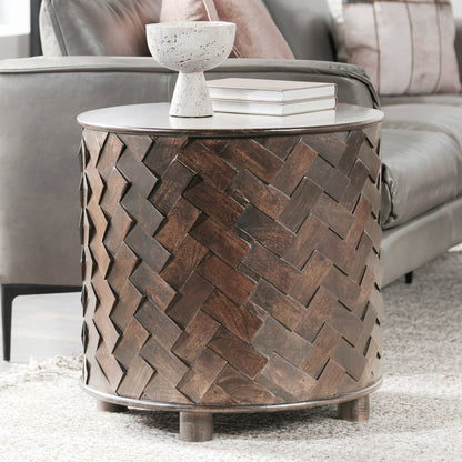 Kona Brown Mango Wood Accent & End Table Shira End Table Collection