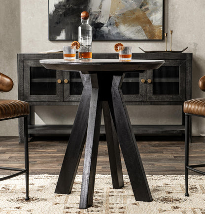 Black Mango Wood Bar & Counter Table Rodrigo Counter Table Collection