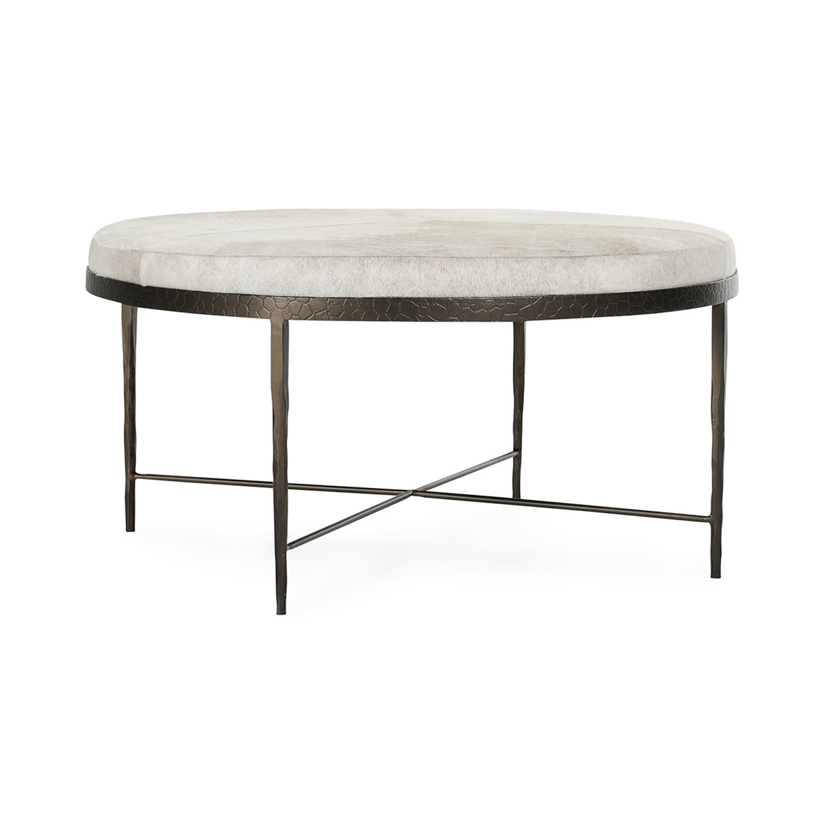 Dusty Cream Hair on Hide Coffee Table Bose Coffee Table Collection