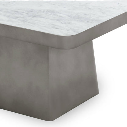White/Slate Gray Marble Coffee Table Far Coffee Table Collection