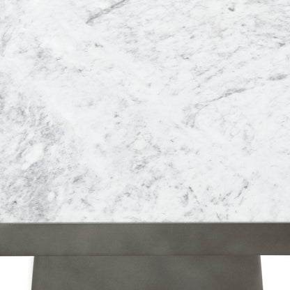 White/Slate Gray Marble Coffee Table Far Coffee Table Collection