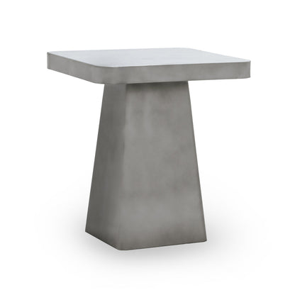 White/Slate Gray Marble Accent & End Table Far End Table Collection