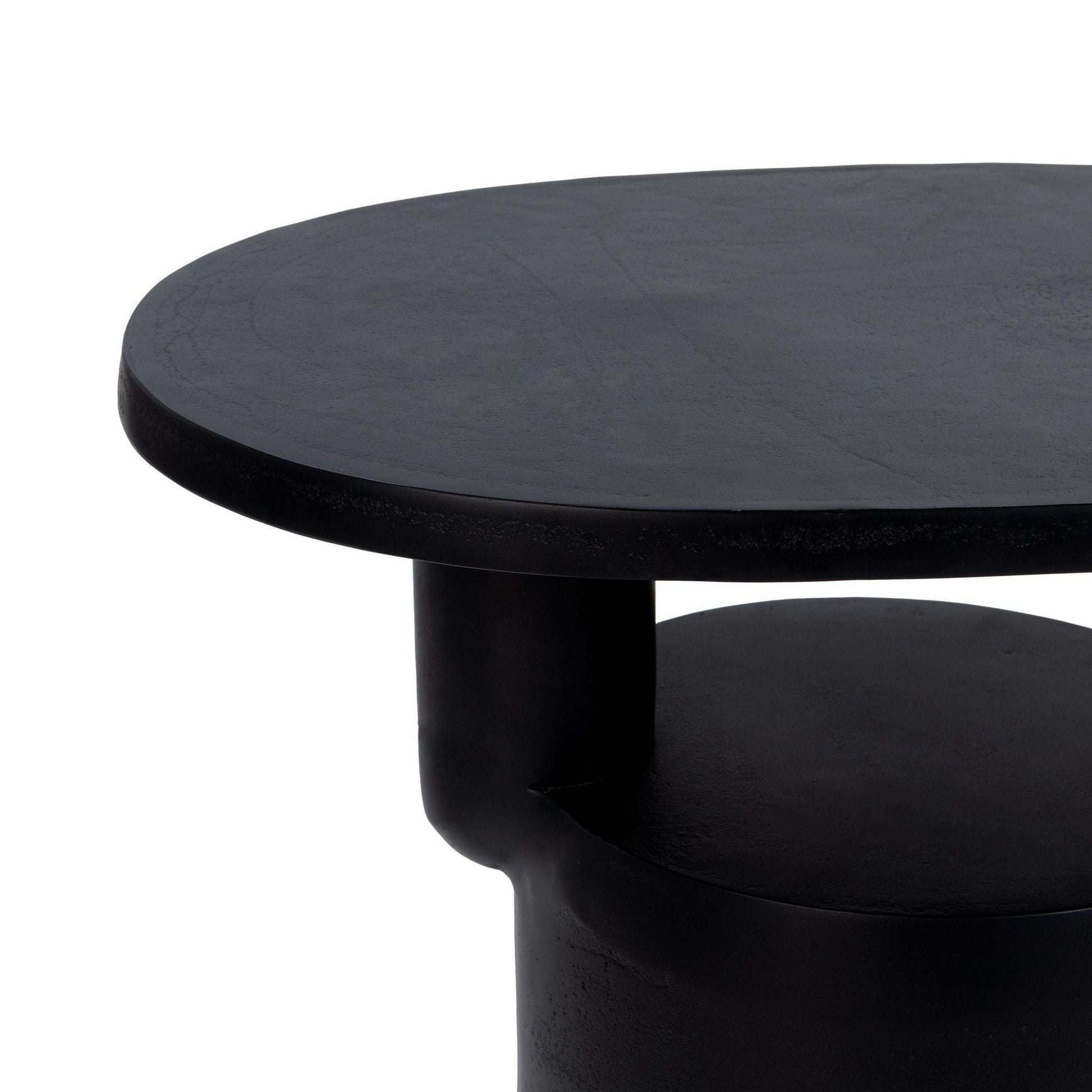 Black Cast Aluminum Accent & End Table Decklyn Accent Table Collection