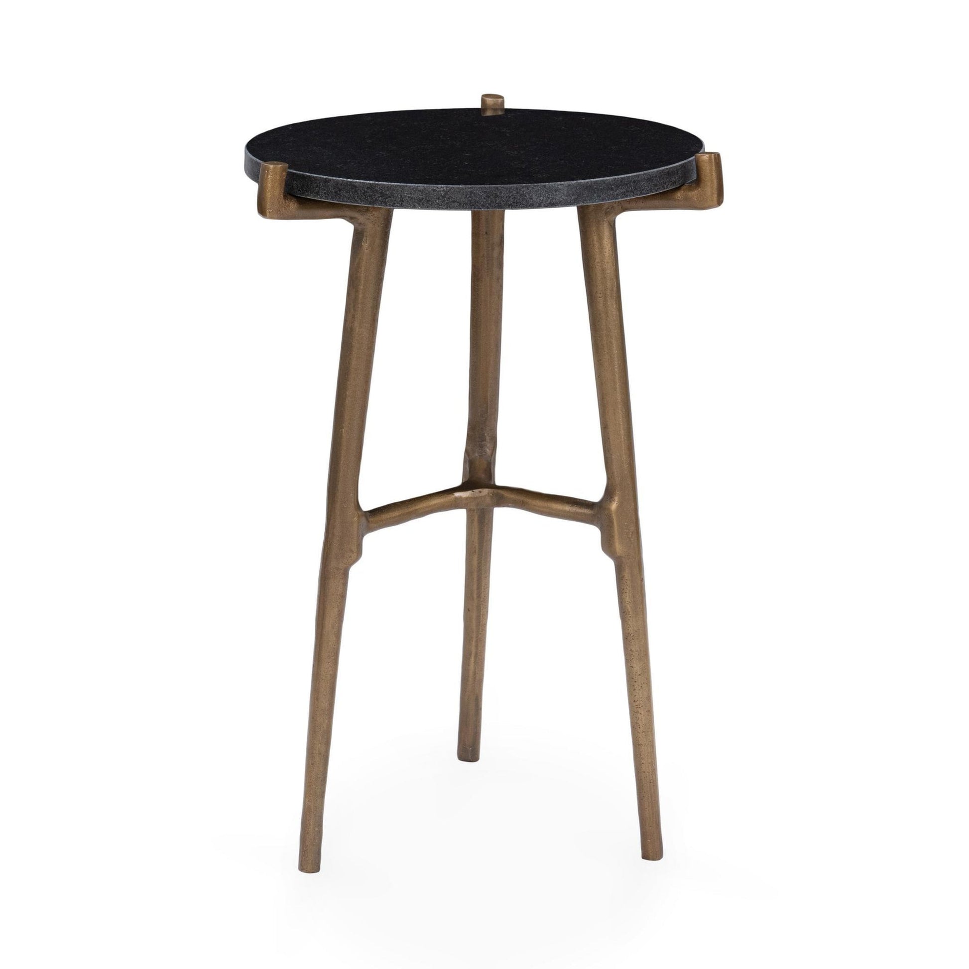 Black Marble Accent & End Table Halley Accent Table Collection