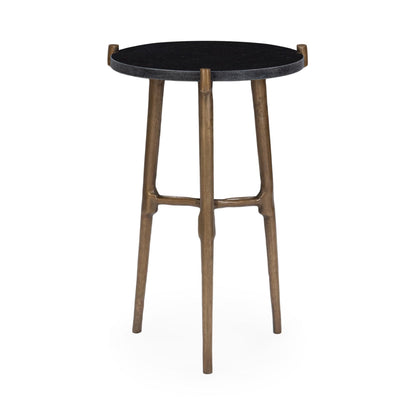 Black Marble Accent & End Table Halley Accent Table Collection