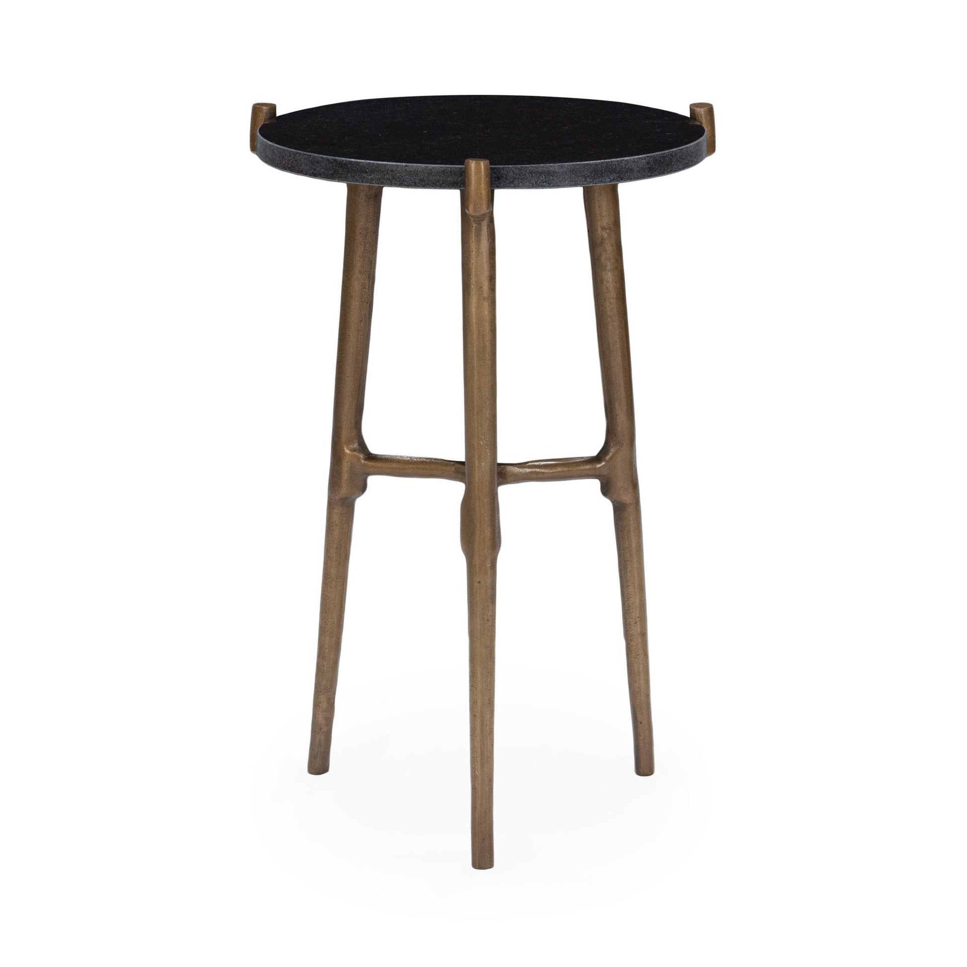 Black Marble Accent & End Table Halley Accent Table Collection
