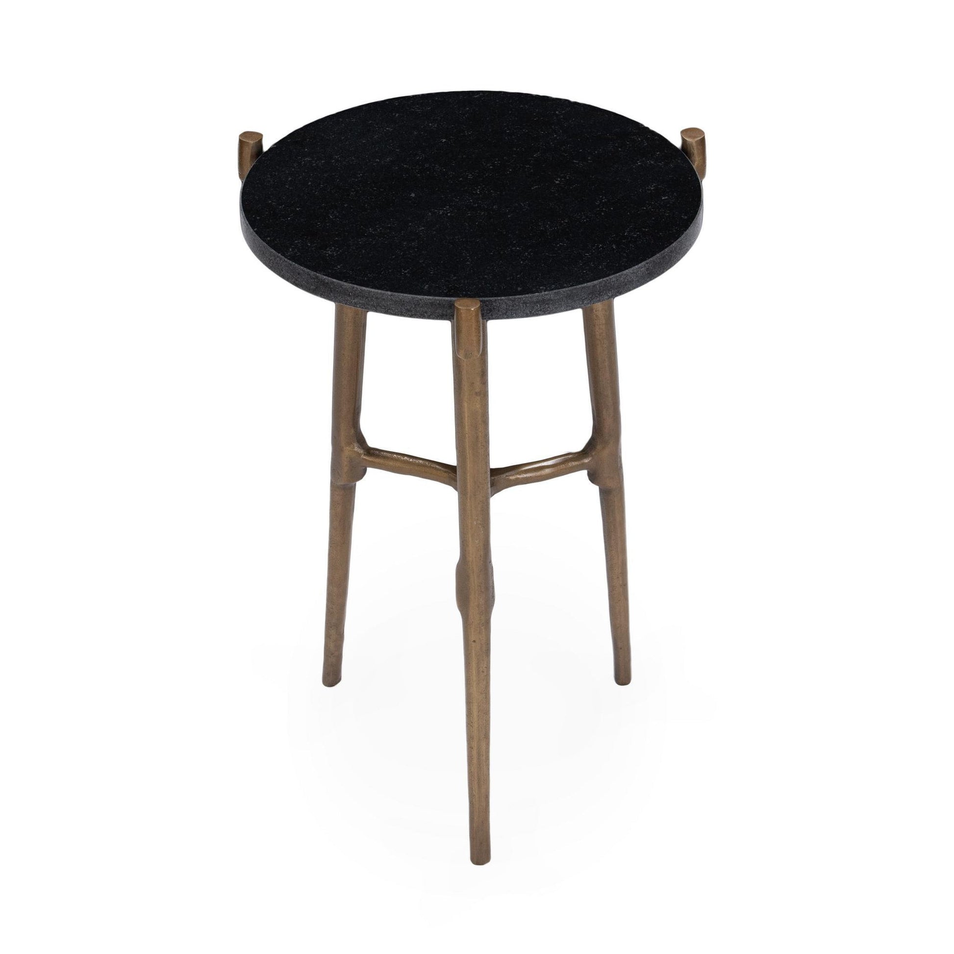 Black Marble Accent & End Table Halley Accent Table Collection