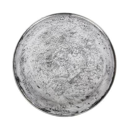 Antique Nickel Cast Aluminum Accent & End Table Elinor Nesting Accent Tables , Set of 2 Collection