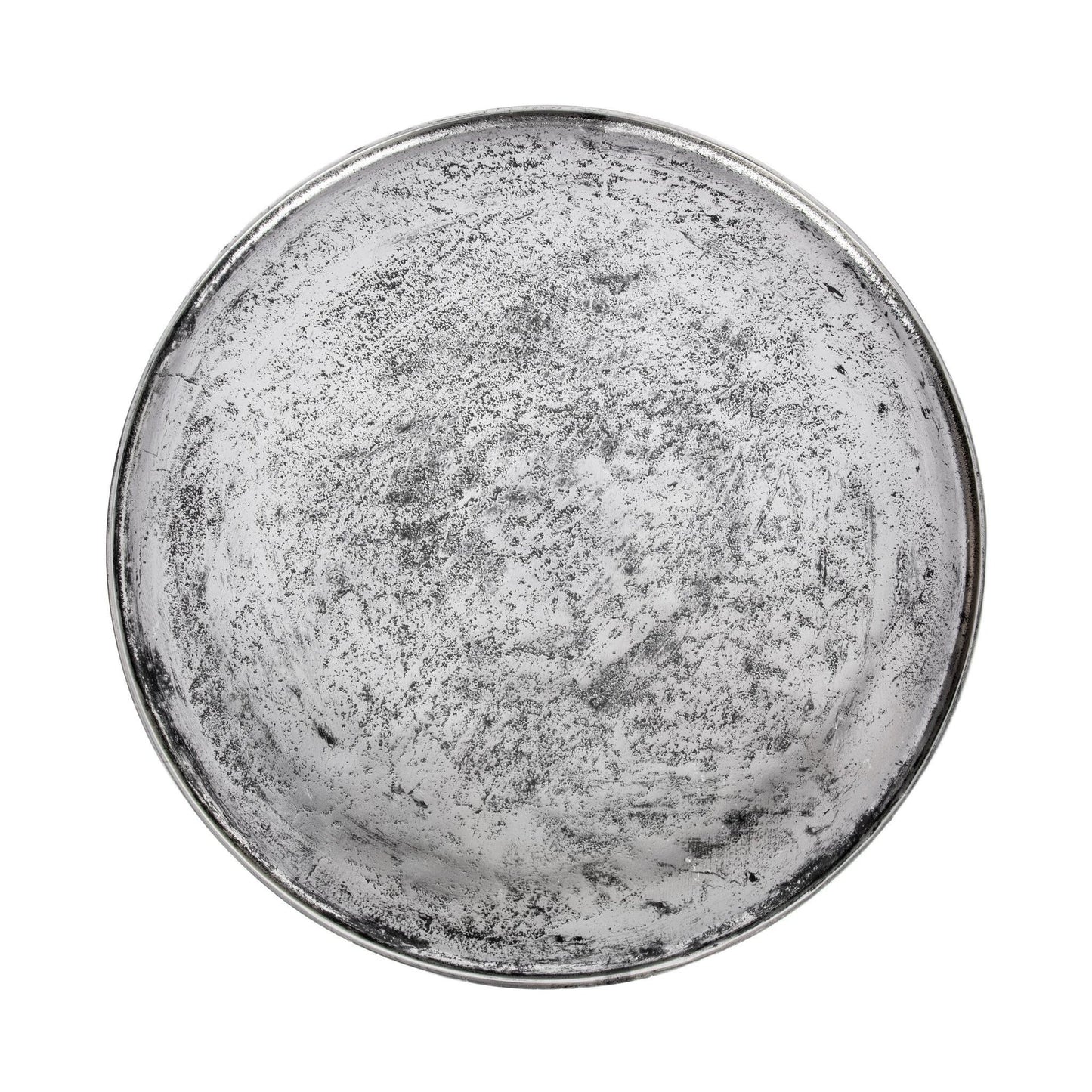 Antique Nickel Cast Aluminum Accent & End Table Elinor Nesting Accent Tables , Set of 2 Collection