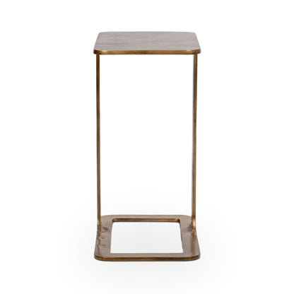 Antique Brass Cast Aluminum Accent & End Table Geanna Accent Table Collection