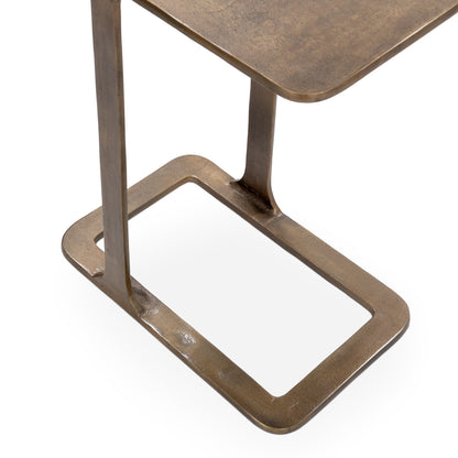 Antique Brass Cast Aluminum Accent & End Table Geanna Accent Table Collection