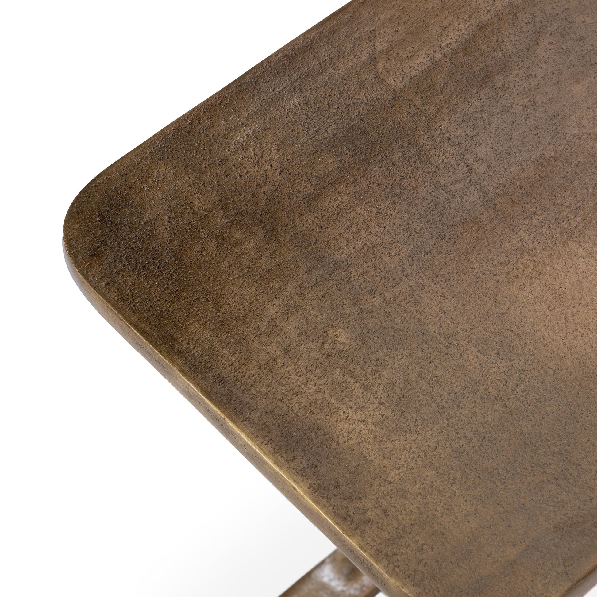 Antique Brass Cast Aluminum Accent & End Table Geanna Accent Table Collection
