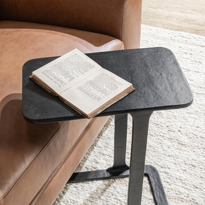 Black Cast Aluminum Accent & End Table Geanna Accent Table Collection