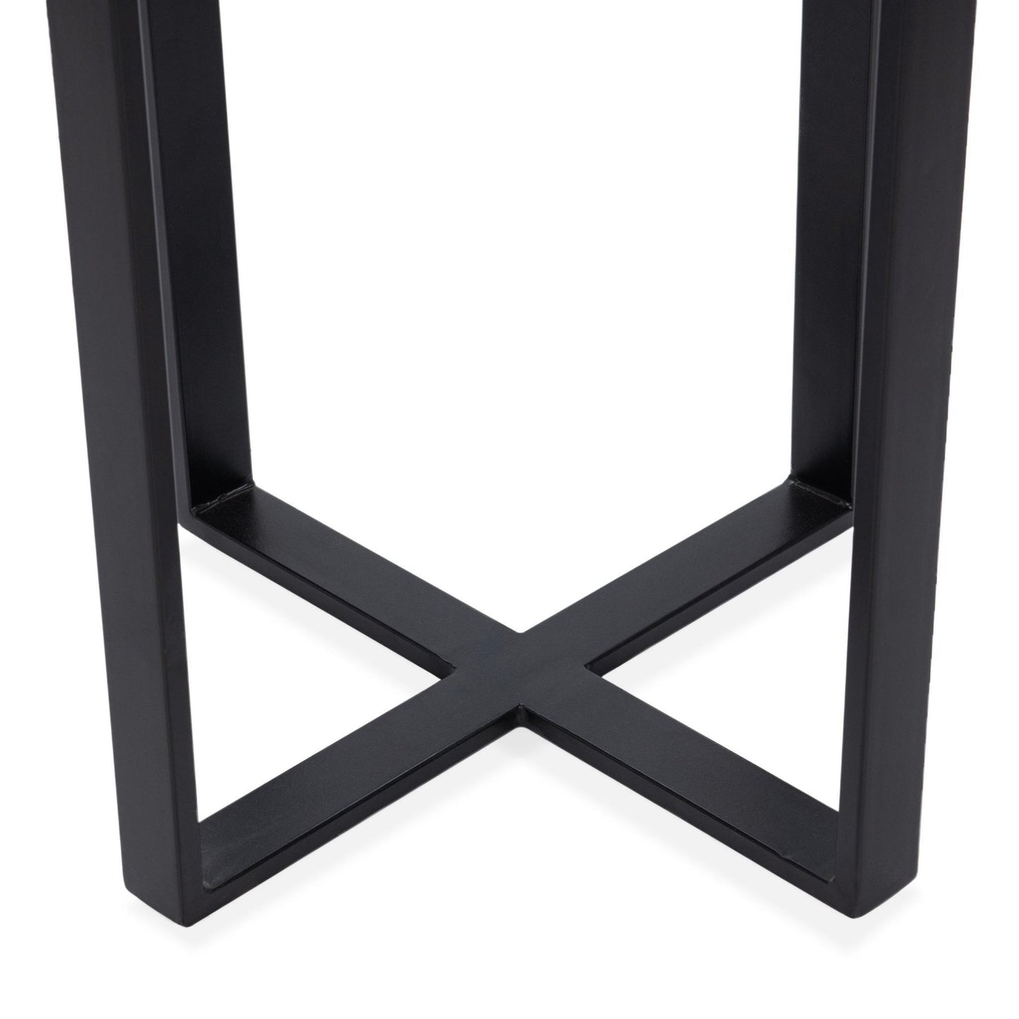 Black Cast Glass Accent & End Table Gallie Accent Table Collection