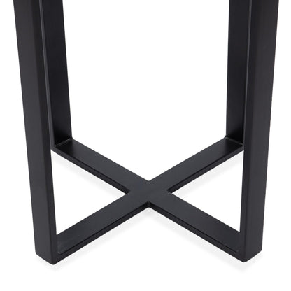 Black Cast Glass Accent & End Table Gallie Accent Table Collection