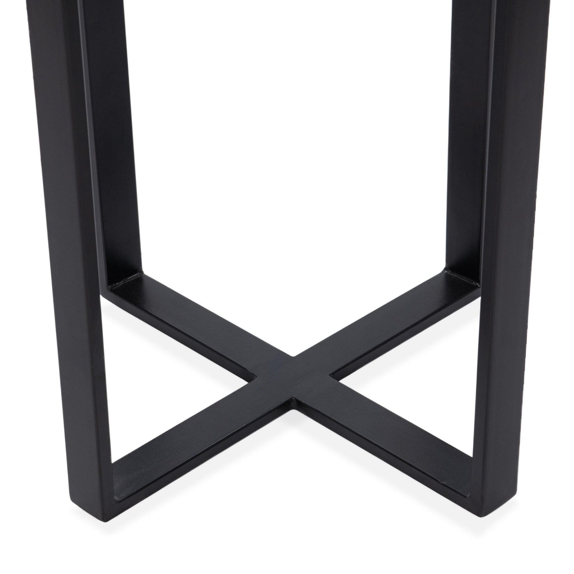 Black Cast Glass Accent & End Table Gallie Accent Table Collection