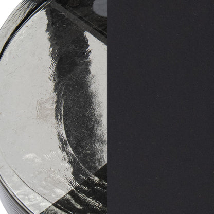 Black Cast Glass Accent & End Table Gallie Accent Table Collection