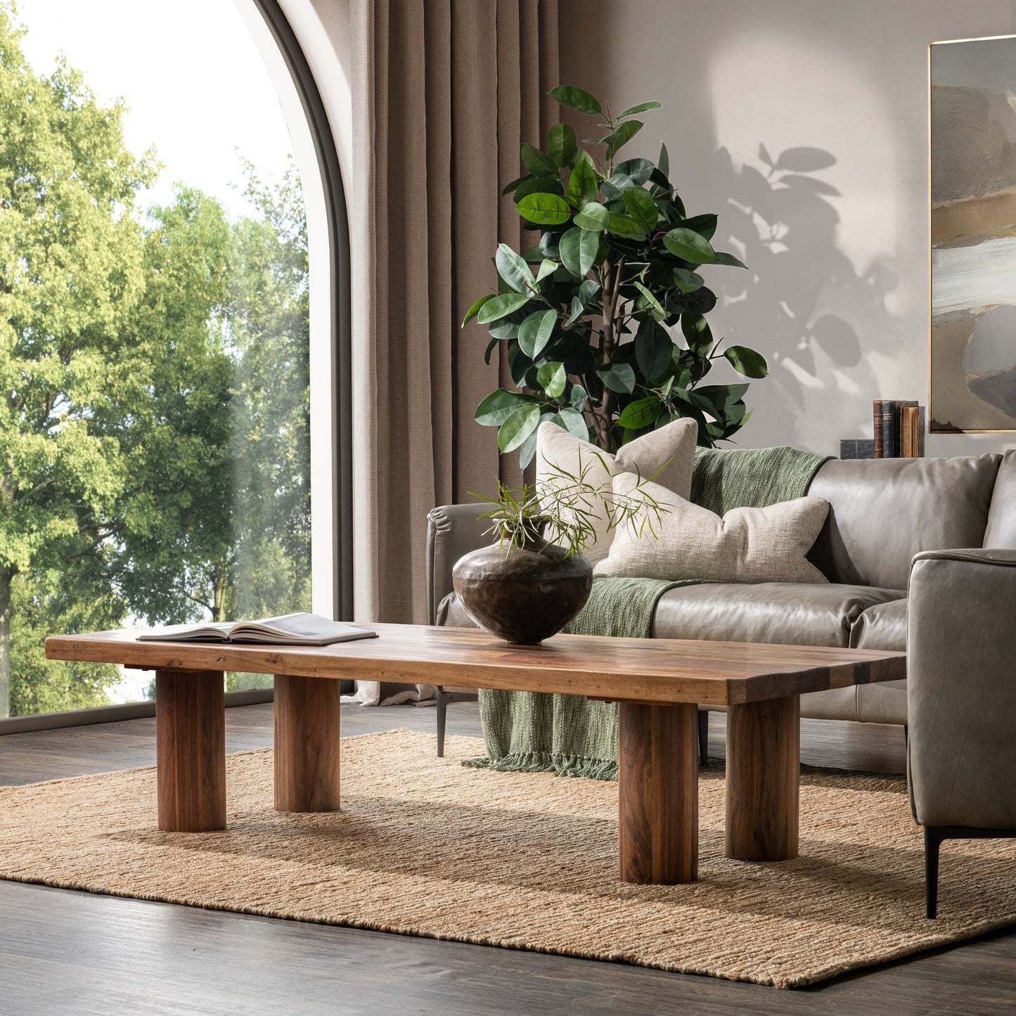 Burnt Umber Reclaimed Wood Coffee Table Alto Coffee Table Collection