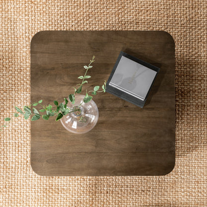 Pecan Brown Mango Wood Coffee Table Delyla Coffee Table Collection
