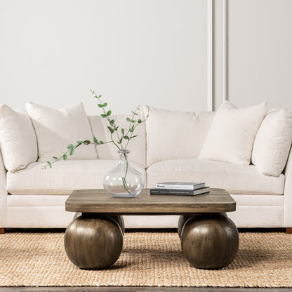 Pecan Brown Mango Wood Coffee Table Delyla Coffee Table Collection