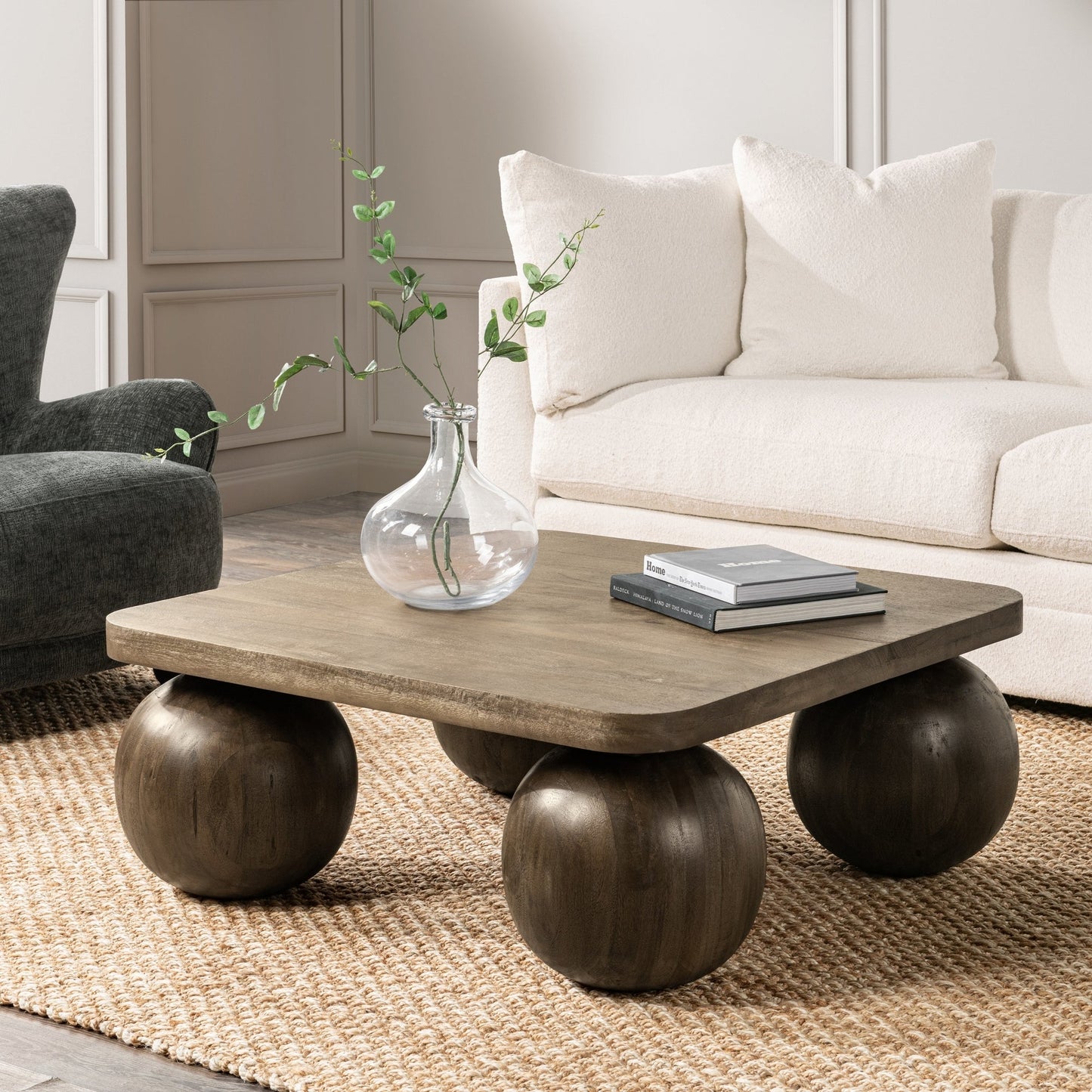 Pecan Brown Mango Wood Coffee Table Delyla Coffee Table Collection